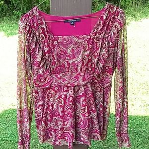 CHADWICKS SIZE MEDIUM PRETTY PURPLE TOP